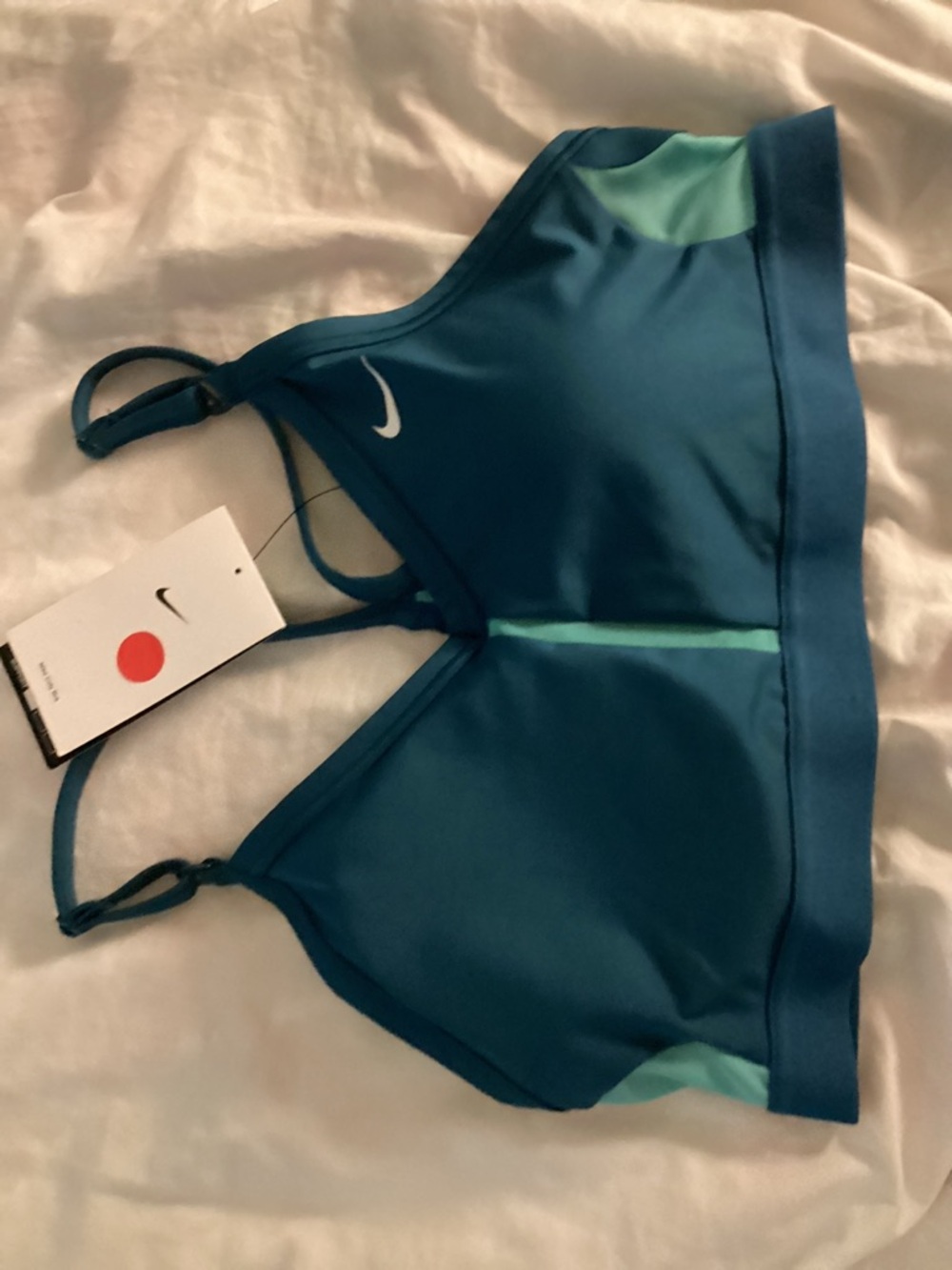 Nike Marina & Teal Strappy Sports Bra